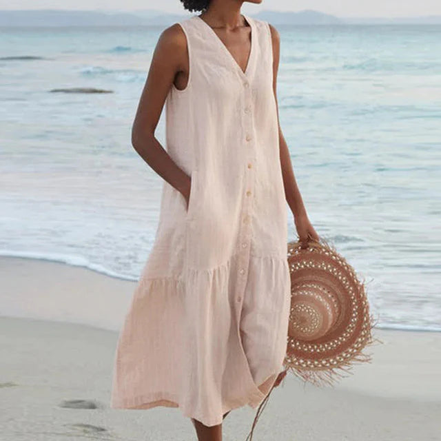 Celi – Stilvolles Sommerkleid mit Bauchbedeckung
