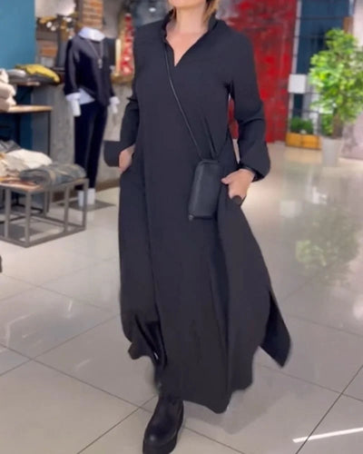 Evite - Schlank machendes Kleid mit V-Ausschnitt