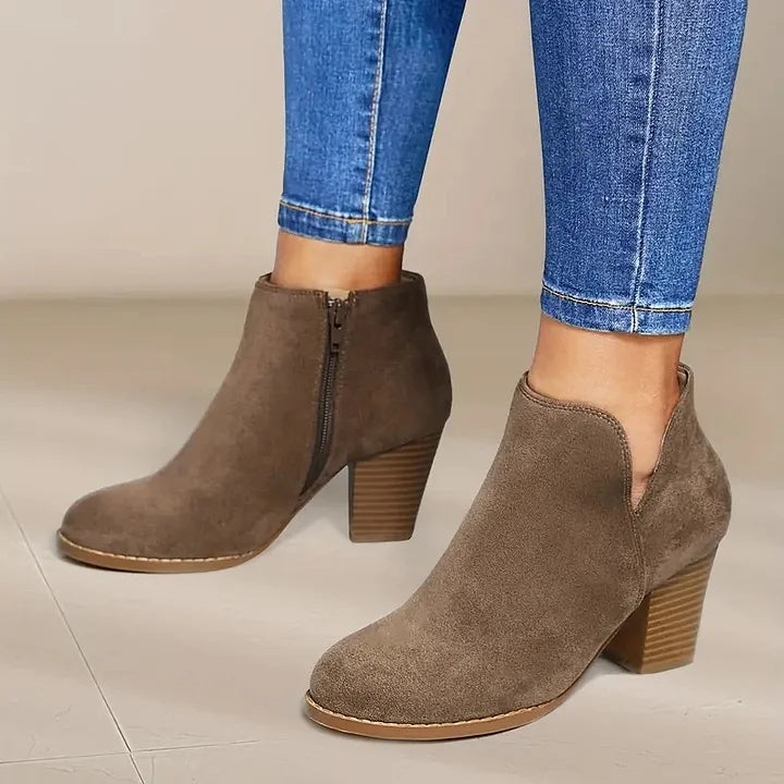 ALEXE™ | DAMEN STIEFELETTEN MIT DICKEM ABSATZ
