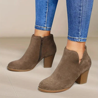 ALEXE™ | DAMEN STIEFELETTEN MIT DICKEM ABSATZ