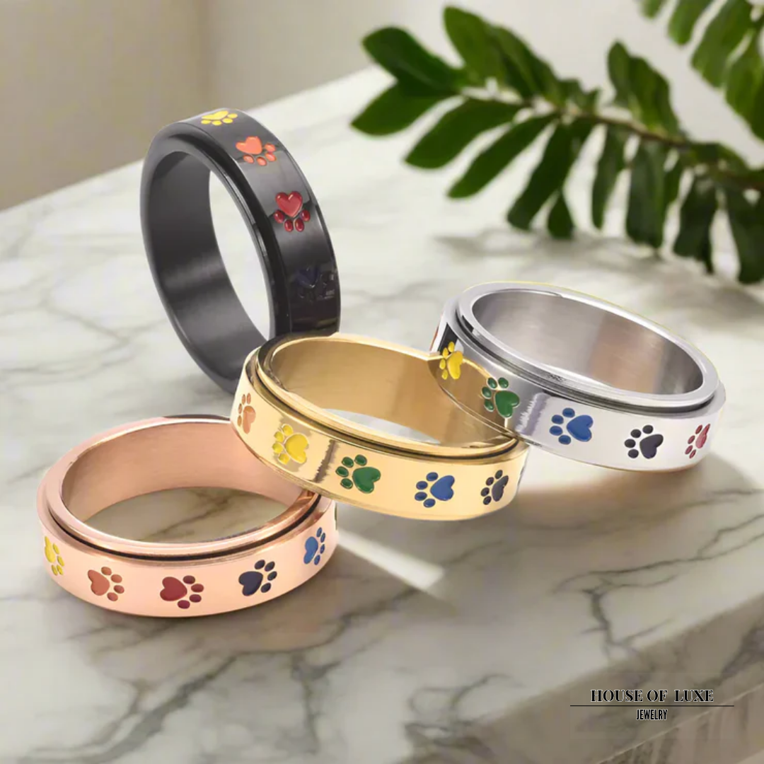 SPINNEREI STRESSABBAU PFOTE RING