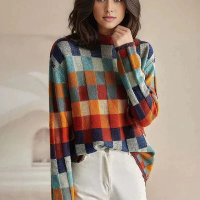 Emma Karierter Pullover