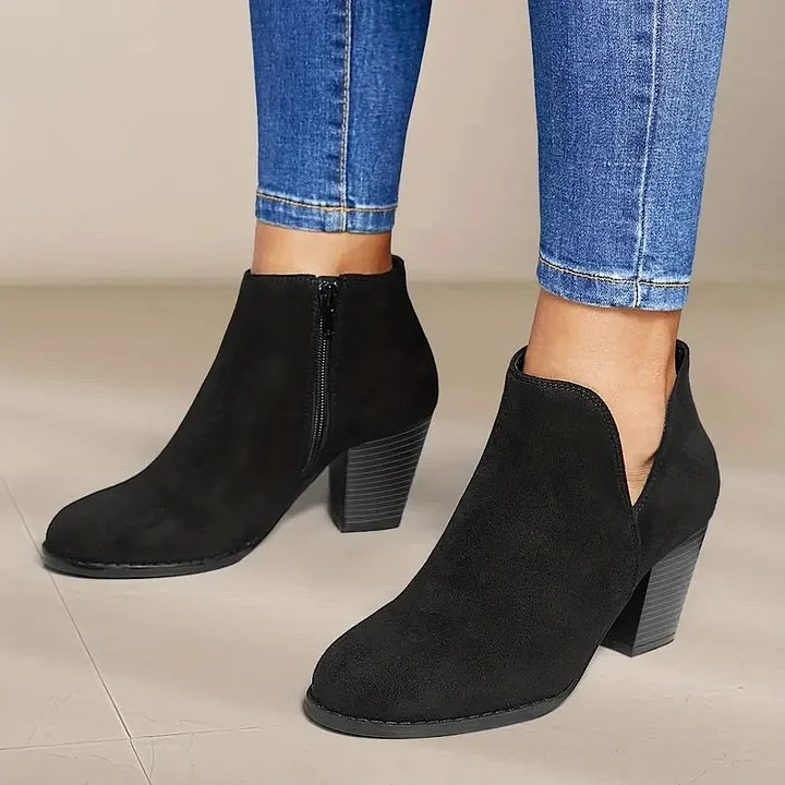 ALEXE™ | DAMEN STIEFELETTEN MIT DICKEM ABSATZ