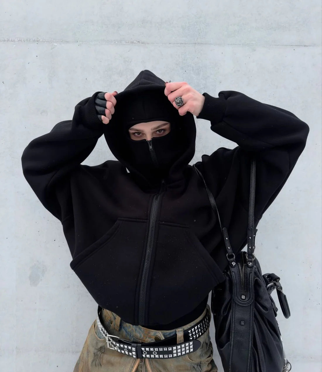 Ninja - Einzigartiger Hoodie mit Doppellage