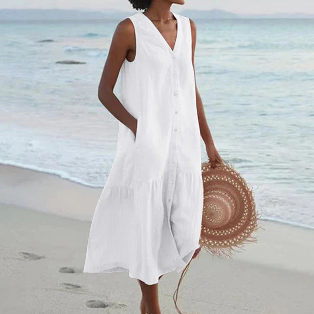 Celi – Stilvolles Sommerkleid mit Bauchbedeckung