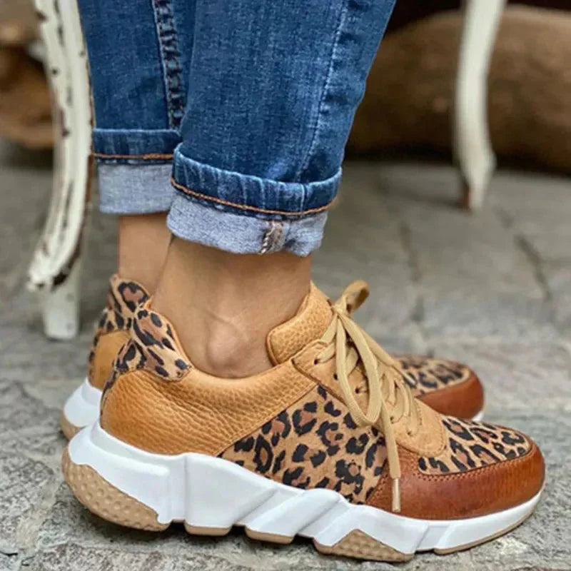 Femke™ | Bequeme Leoparden-Sneakers