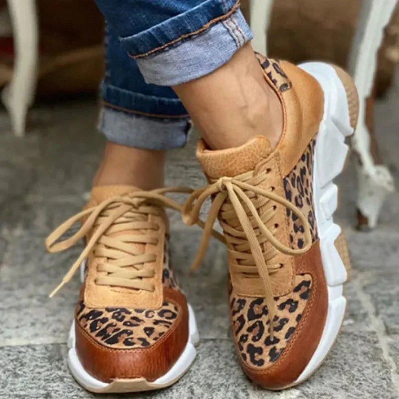 Femke™ | Bequeme Leoparden-Sneakers