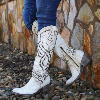 Mary – Kniehohe Westernstiefel