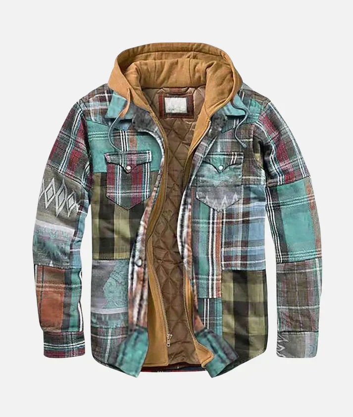 Alain™ | Patchwork-Karo-Jacke