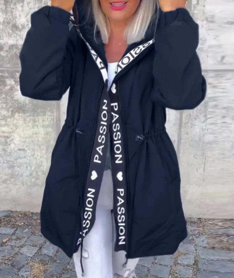 Annina - Kapuzenjjacke mit Kordelzug und Reißverschluss