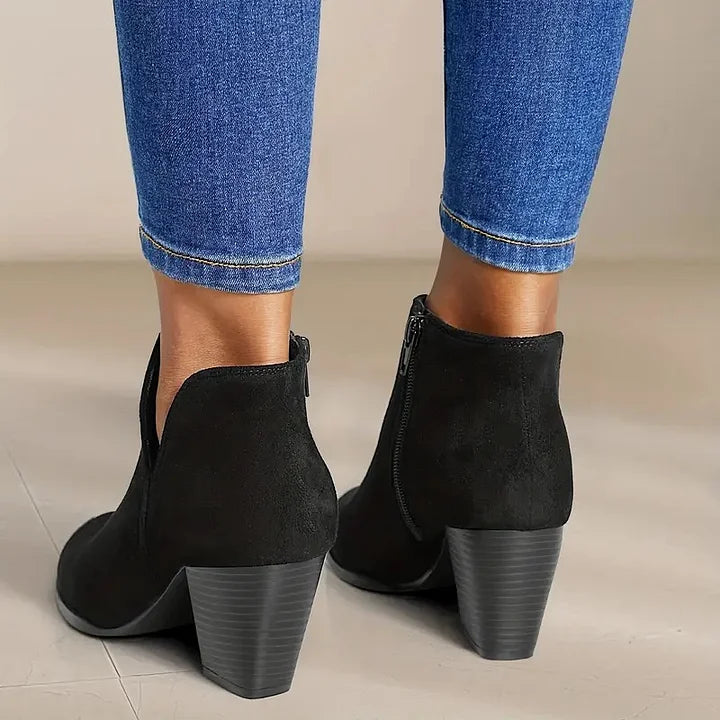 ALEXE™ | DAMEN STIEFELETTEN MIT DICKEM ABSATZ
