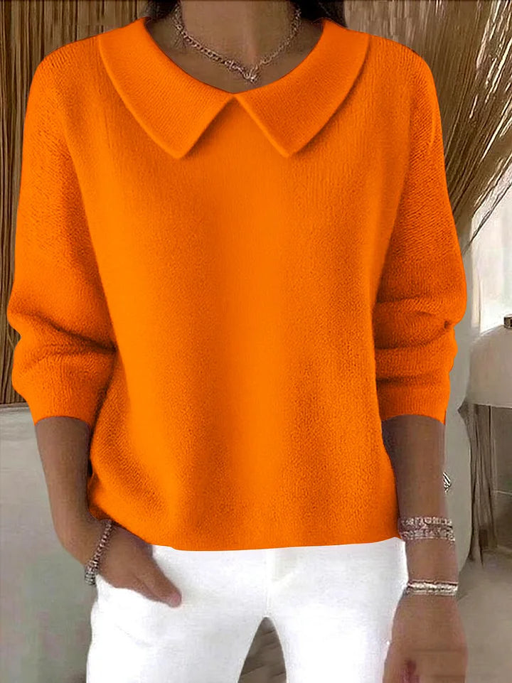 Flurina - Eleganter V-Ausschnitt-Sweater