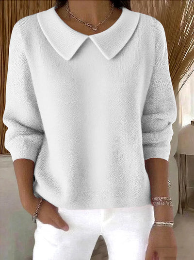 Flurina - Eleganter V-Ausschnitt-Sweater