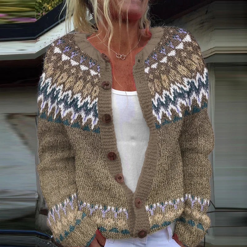Jessica | Retro Strickjacke