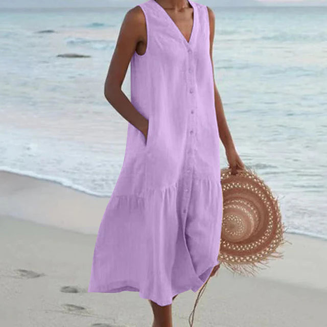 Celi – Stilvolles Sommerkleid mit Bauchbedeckung