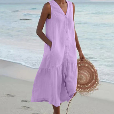 Celi – Stilvolles Sommerkleid mit Bauchbedeckung