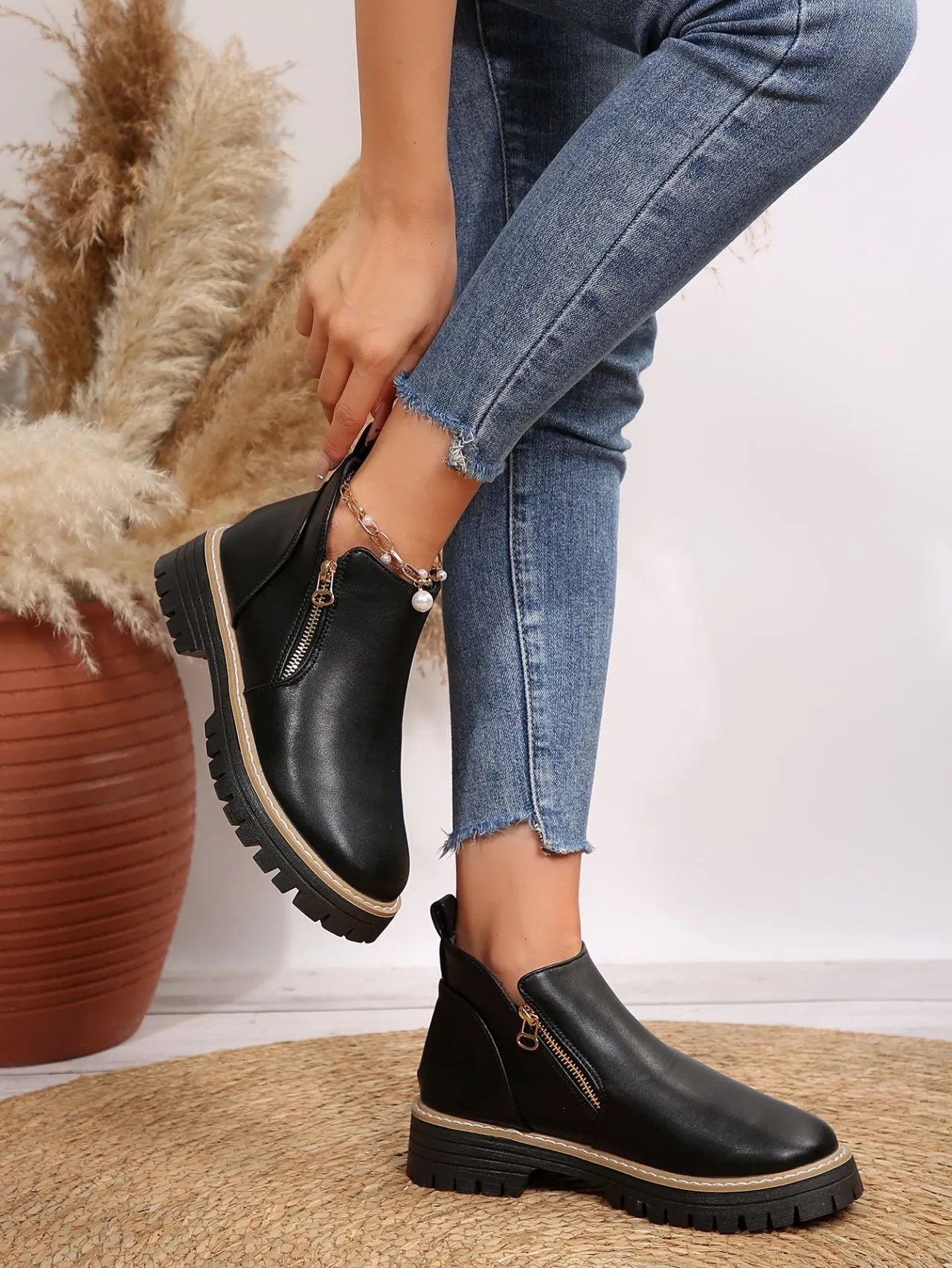 Elsy - Modische Komfort-Stiefeletten mit Absatz