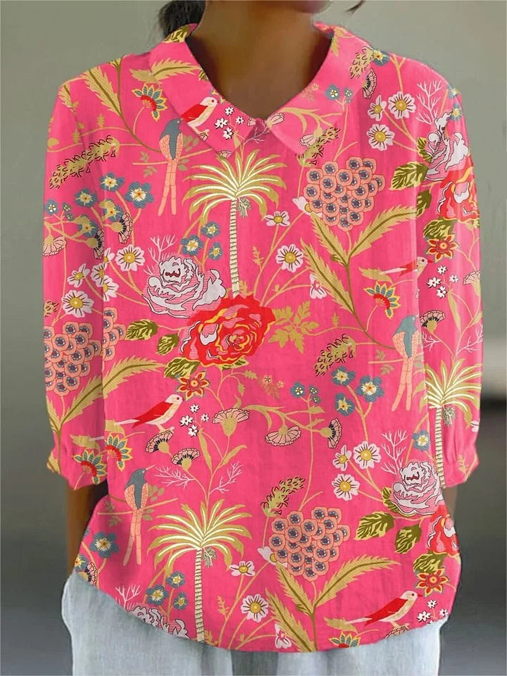 Elle | Vintage Bunte Bluse
