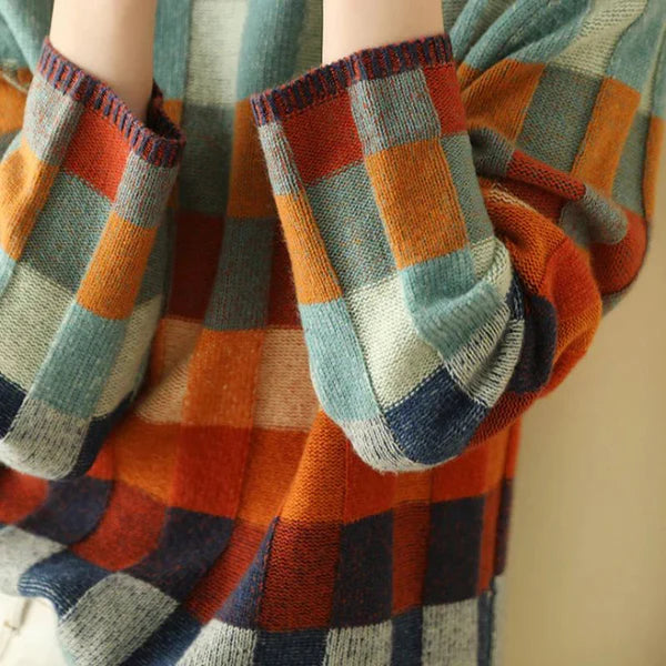 Emma Karierter Pullover
