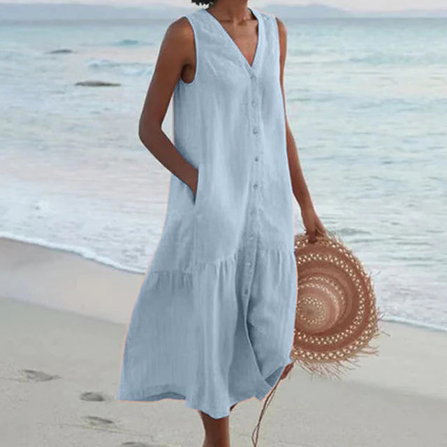Celi – Stilvolles Sommerkleid mit Bauchbedeckung