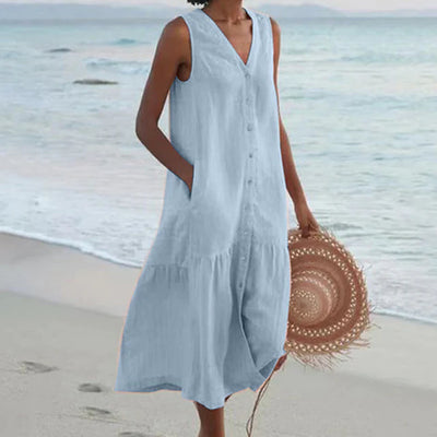 Celi – Stilvolles Sommerkleid mit Bauchbedeckung