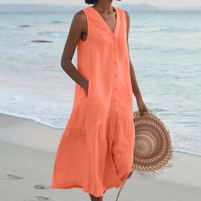 Celi – Stilvolles Sommerkleid mit Bauchbedeckung