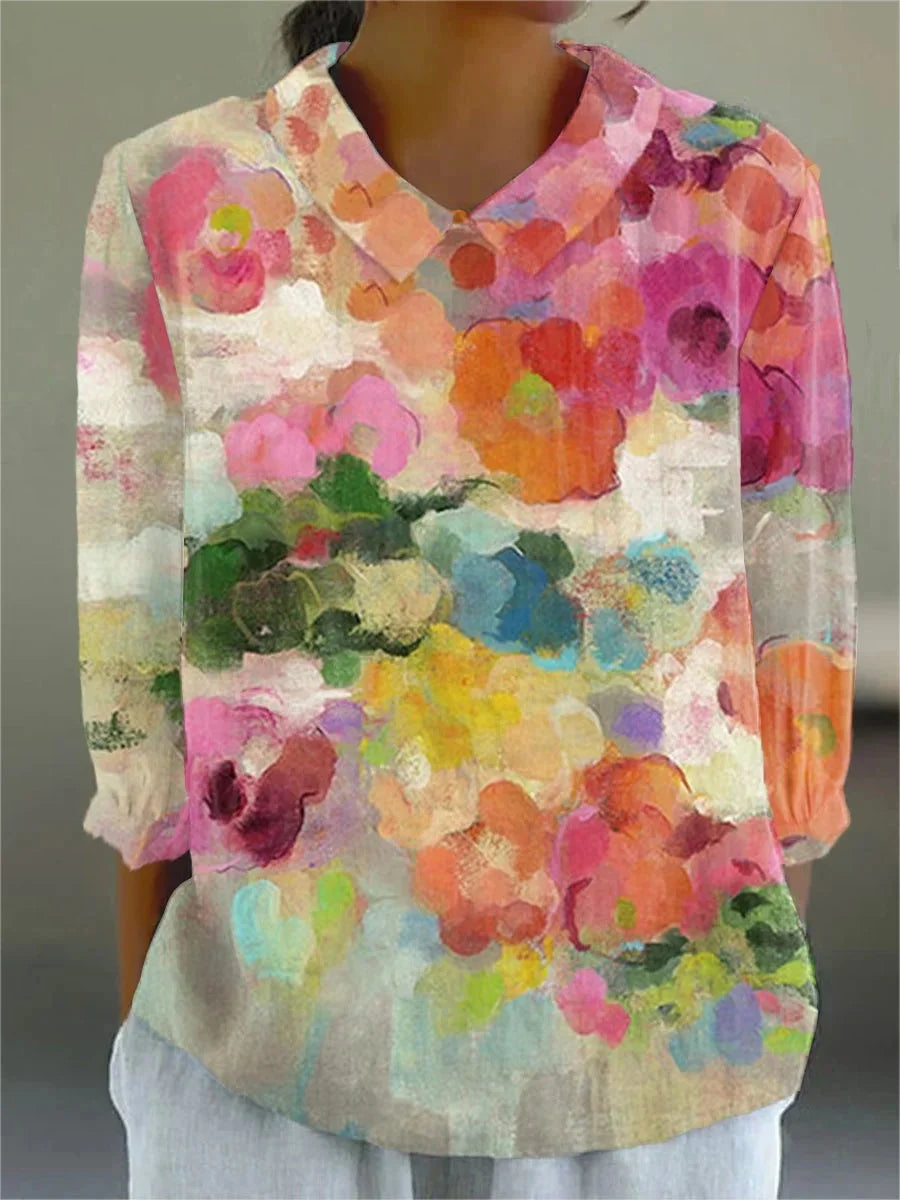 Elle | Vintage Bunte Bluse