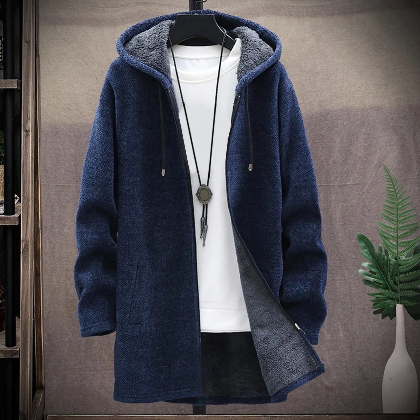 Martin - Plüsch-Strickjacke für Herren