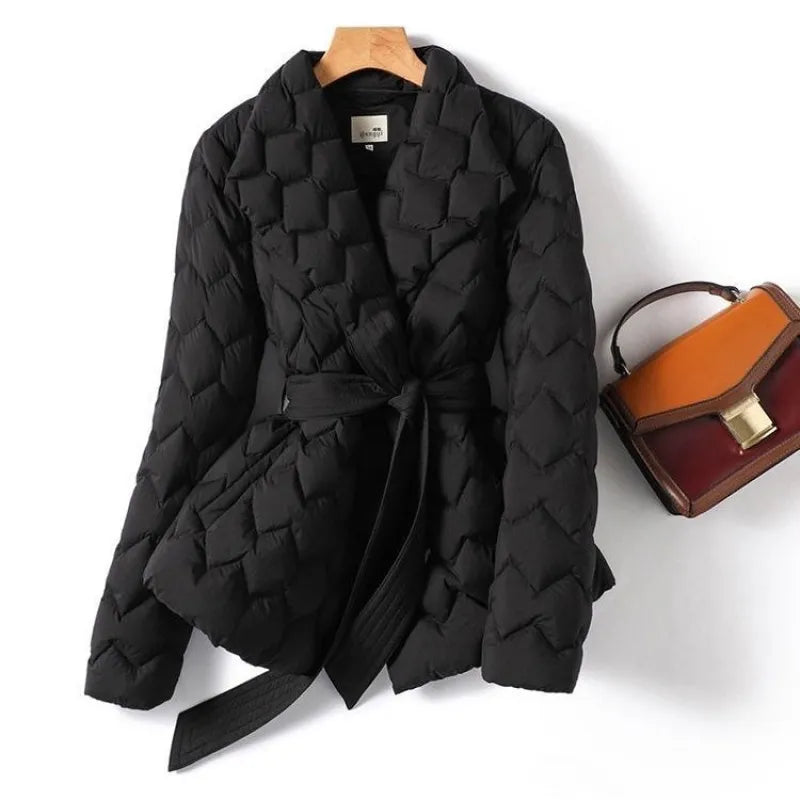 Ursula - Gesteppte Wickeljacke