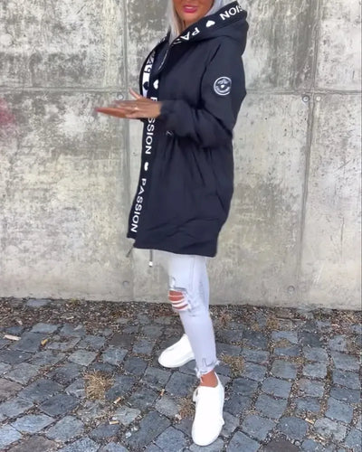 Annina - Kapuzenjjacke mit Kordelzug und Reißverschluss