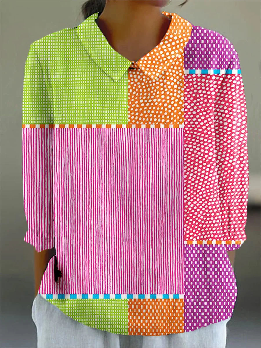 Elle | Vintage Bunte Bluse