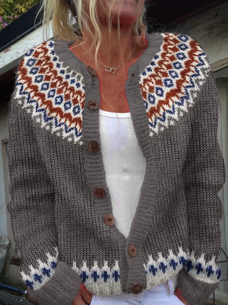 Amelia | Retro Strickjacke