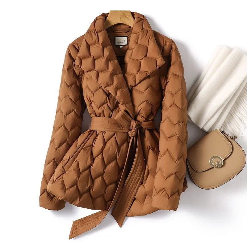 Ursula - Gesteppte Wickeljacke