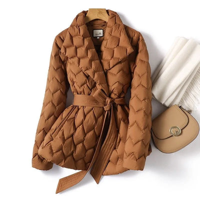 Ursula - Gesteppte Wickeljacke
