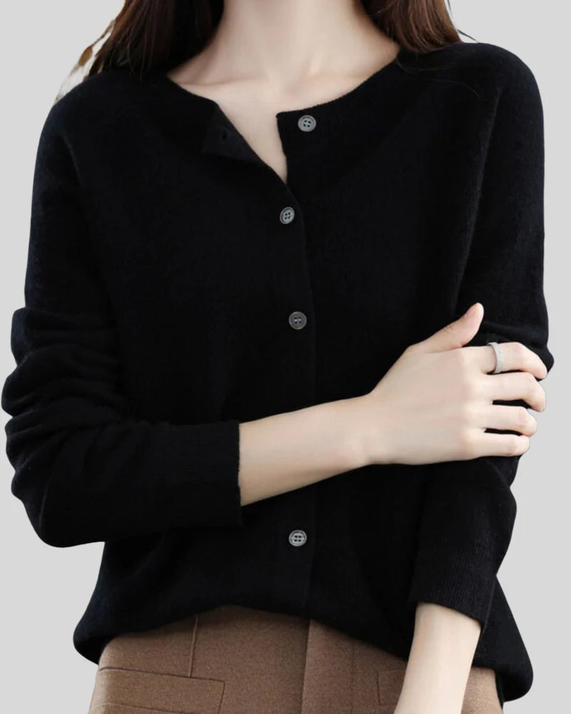 Lena - Gestrickter Wollpullover