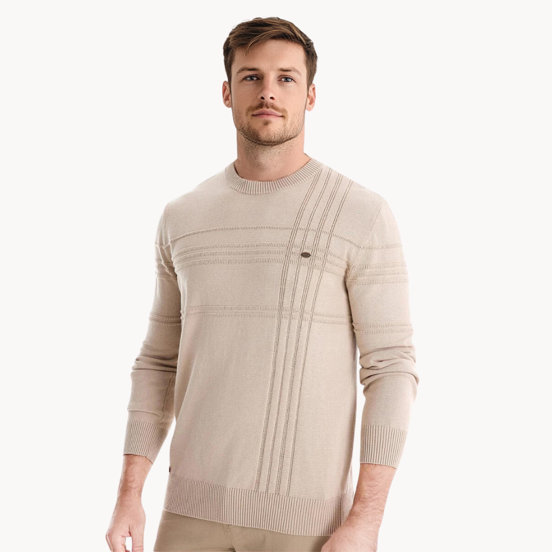 BAUMANN | Stylischer Herrenpullover mit Karomuster
