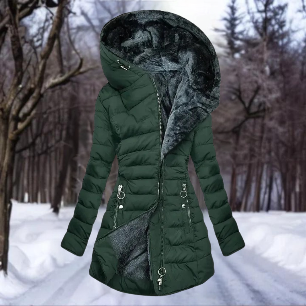 Senna - Eleganter Plüschmantel für Damen