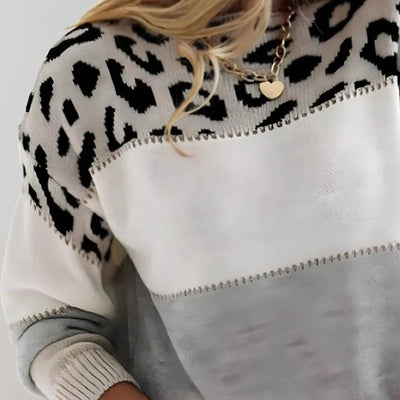 Charlene | Lässiger Pullover mit Leopardenmuster