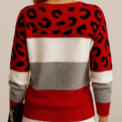 Charlene | Lässiger Pullover mit Leopardenmuster