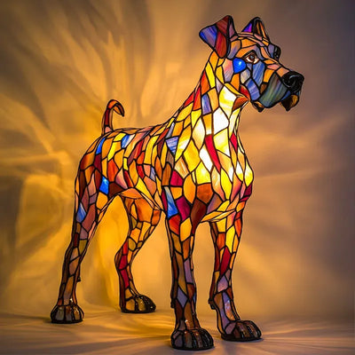 Leuchthund - handgefertigte Lampe, die Herzen erstrahlen lässt