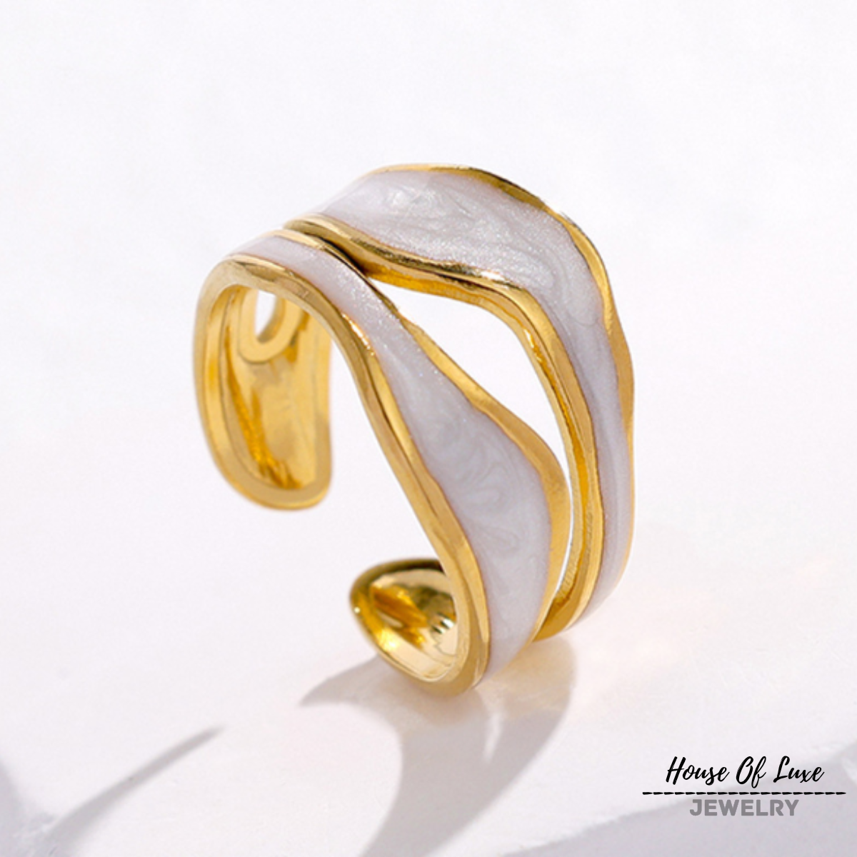 TRAUMHAFTER VINTAGE-RING AUS WEISSGOLD