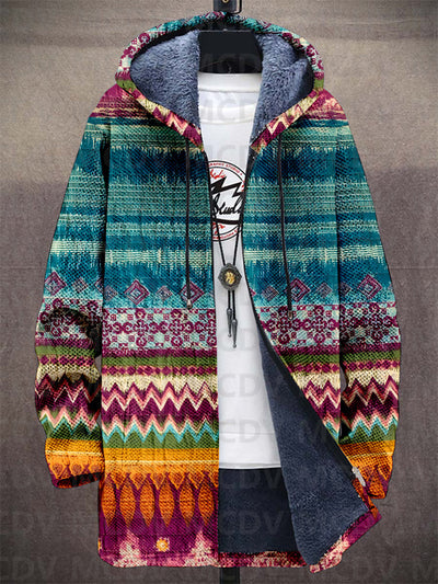 Jedda | Luxuriöse, von der Kunst inspirierte Strickjacke