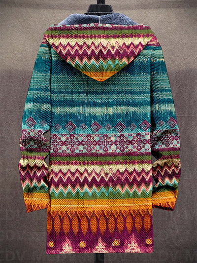 Jedda | Luxuriöse, von der Kunst inspirierte Strickjacke