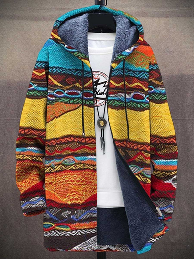 Jindalee | Luxuriöse, von der Kunst inspirierte Strickjacke