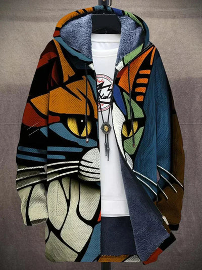 Jindalee | Luxuriöse, von der Kunst inspirierte Strickjacke