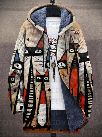 Lowanna | Luxuriöse, von der Kunst inspirierte Strickjacke