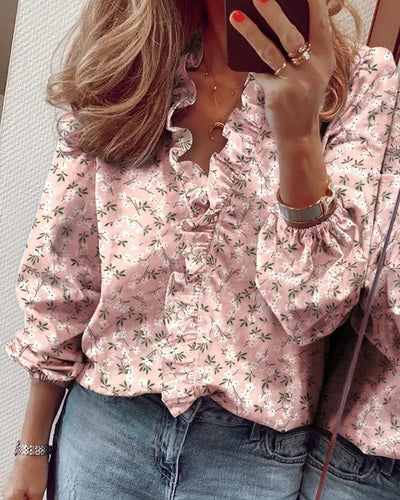 Jana | Sommerliches Rüschenshirt