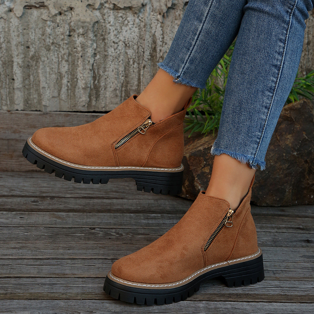 Elsy - Modische Komfort-Stiefeletten mit Absatz