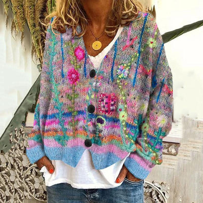 Barbara - Edler V-Ausschnitt-Cardigan