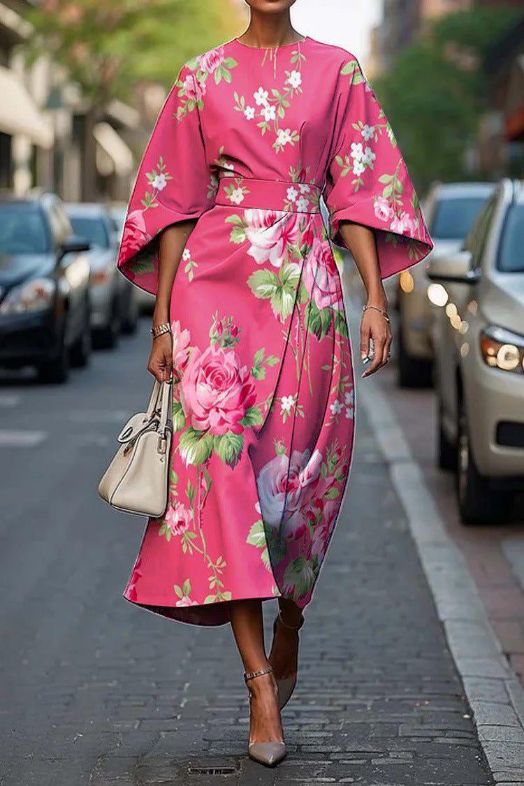 Moxlan | Elegantes Blumenkleid